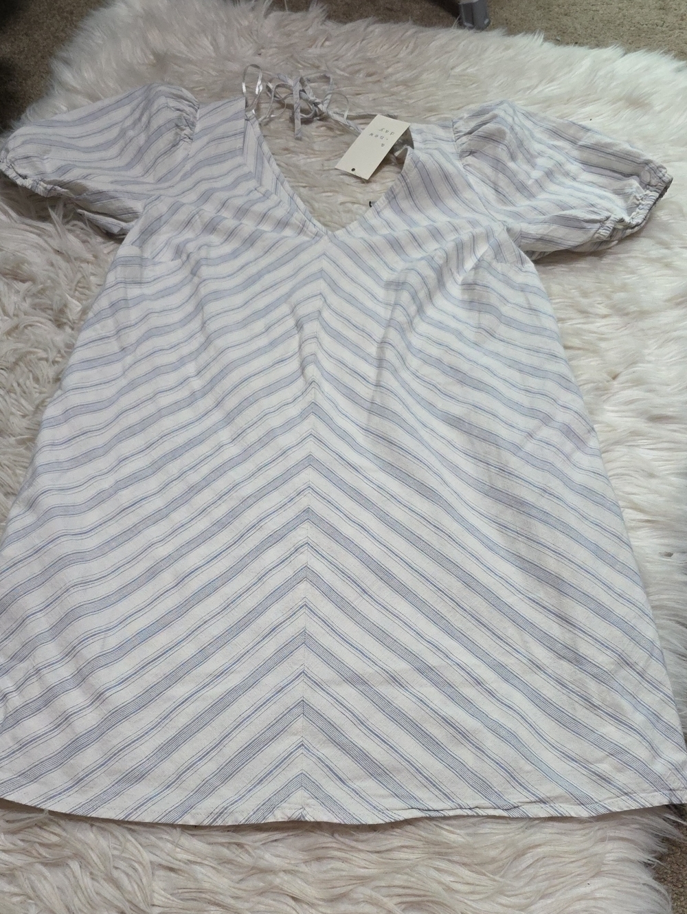 NWT A New Day Puff Sleeve Mini Dress- Medium